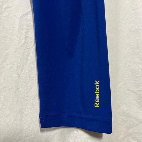 Reebok Playdry Workout Ready Collection bright blue cropped leggings - Picture 11 of 11